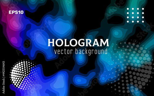 Modern abstract colorful background similar to the image of a thermal imager, scanner, tomograph, etc.