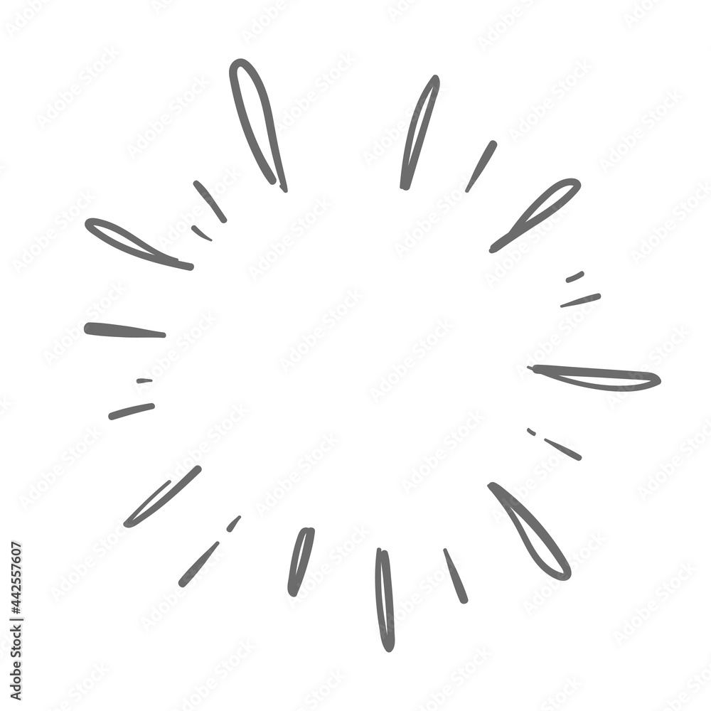 Doodle starburst. Hand drawn sun burst. Vector sketch illustration. Isolated on white background. Doodle starburst. Hand drawn sun burst. Vector sketch illustration. Isolated on white background.
