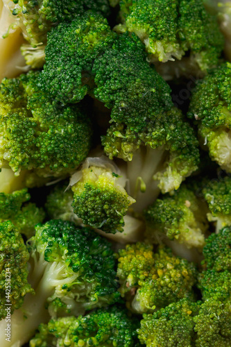 Various Healthy Organic Broccoli Top View