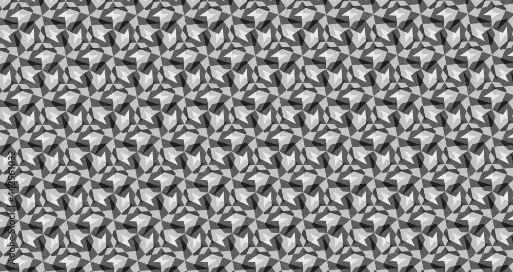 repetitive abstract geometric monochrome pattern-601b