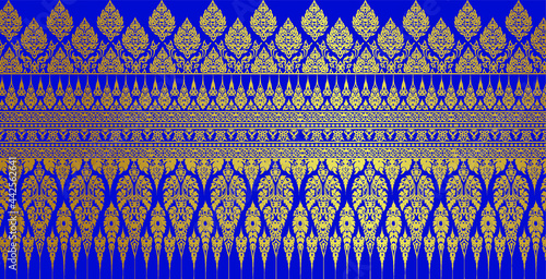 modern line Thai pattern traditional concept The Arts of Thailand	