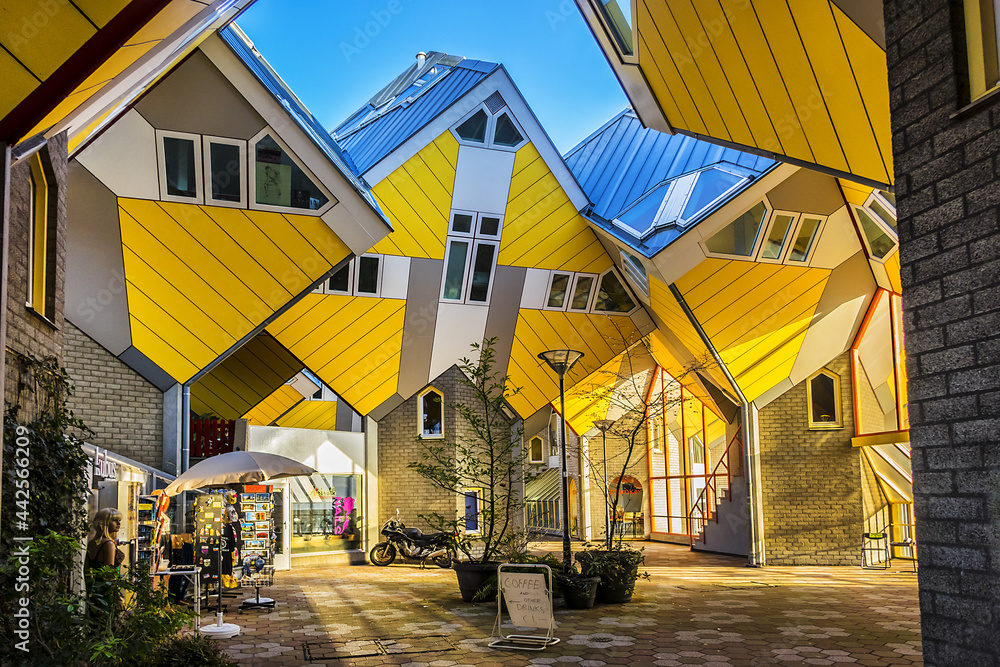 Innovative houses built in Rotterdam Cube houses (Kubuswoningen