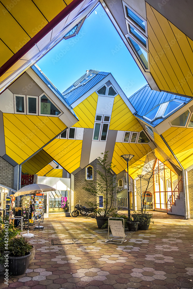 Innovative houses built in Rotterdam Cube houses (Kubuswoningen
