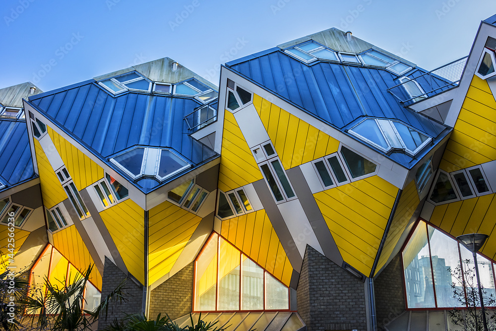 Innovative houses built in Rotterdam Cube houses (Kubuswoningen