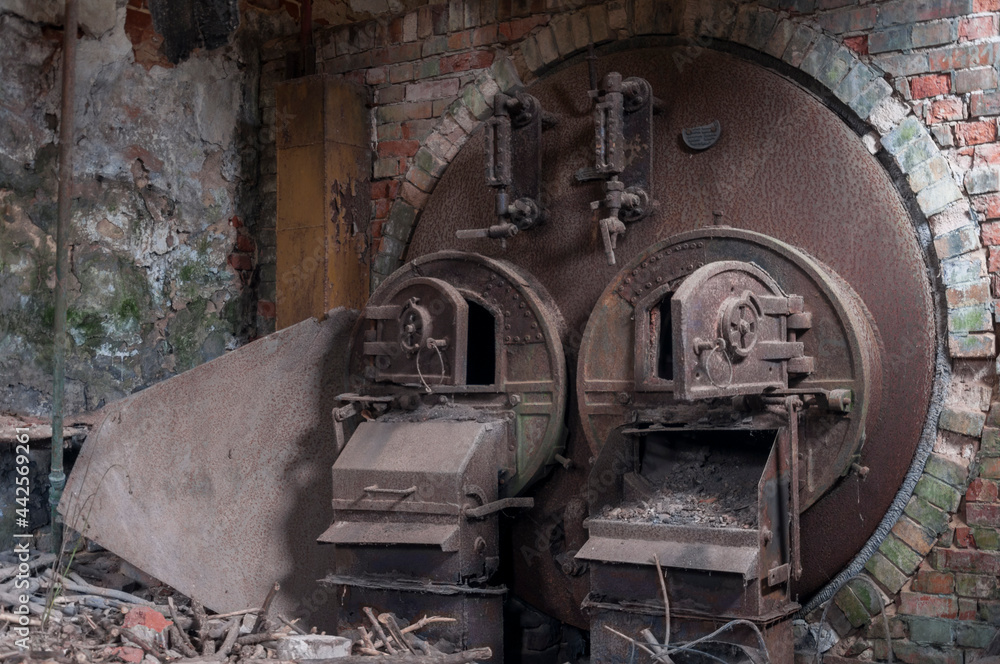 The furnace in abandoned fistillery