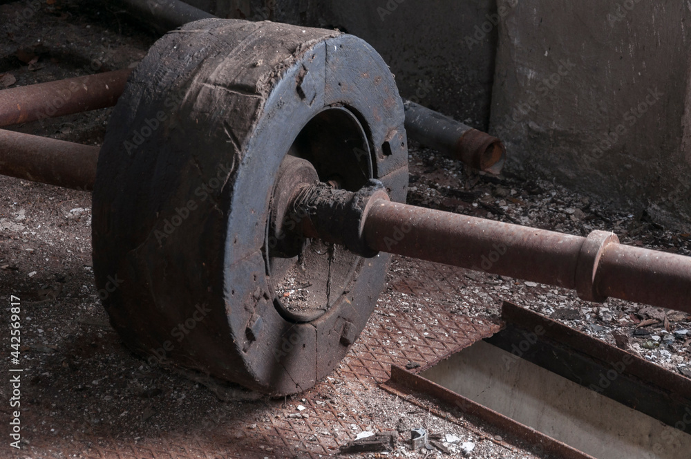 Machinery in an old abandoned distillery Machinery in an old abandoned distillery