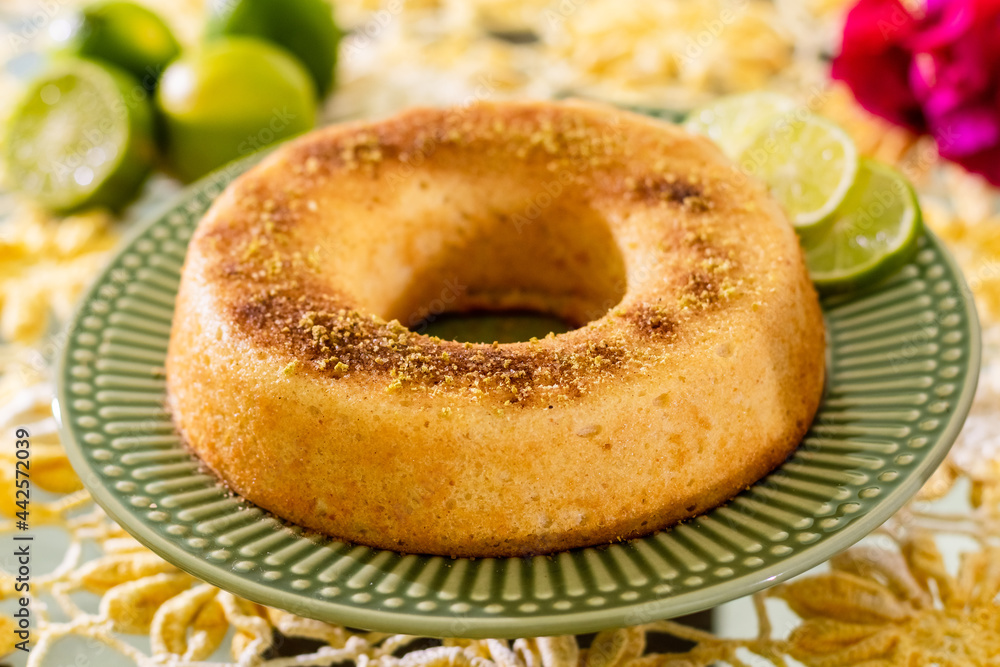 Bolo vegano de limão Bolo vegano de limão