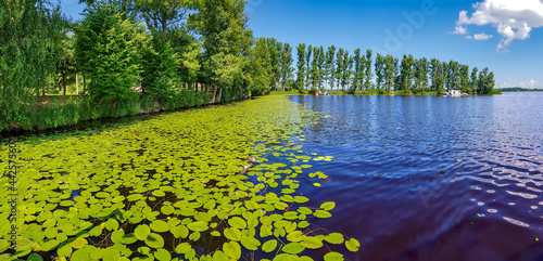 Fototapeta Naklejka Na Ścianę i Meble -  Beautiful Kisezers lake - one of the largest freshwater lakes with access in Baltic Sea. Riga, Latvia