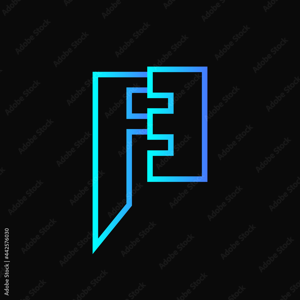 Letter FE Logo Concept. Gradient. Blue and Purple. Line Logotype. Logo, Icon, Symbol and Sign. Black Background. Modern. Minimalist Logo Letter FE Logo Concept. Gradient. Blue and Purple. Line Logotype. Logo, Icon, Symbol and Sign. Black Background. Modern. Minimalist Logo
