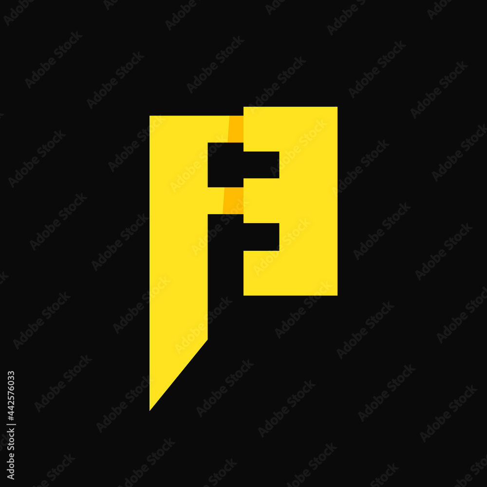 Letter FE Logo Concept. Yellow. Logo, Icon, Symbol and Sign. Black Background. Minimalist Logo Letter FE Logo Concept. Yellow. Logo, Icon, Symbol and Sign. Black Background. Minimalist Logo