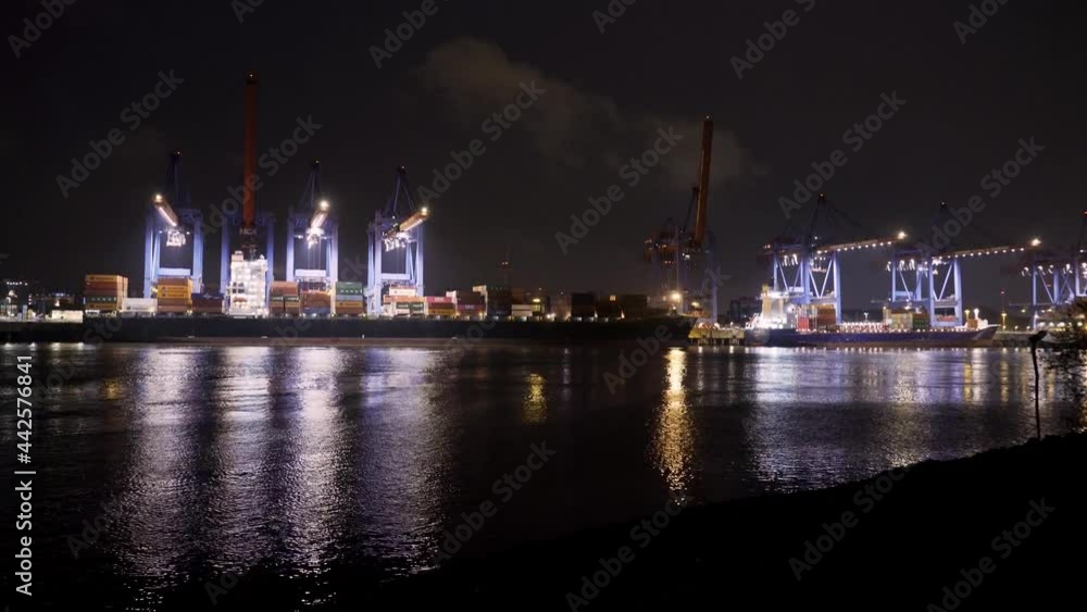 The impressive Port of Hamburg with its huge container terminals - travel photography The impressive Port of Hamburg with its huge container terminals - travel photography