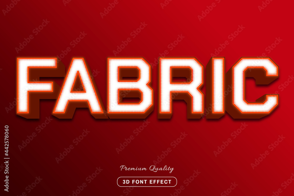 3d fabric - editable text effect 3d fabric - editable text effect