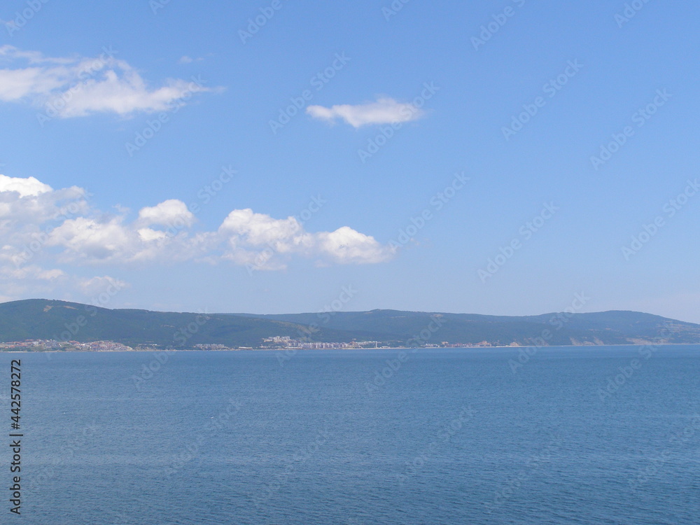 Black Sea in Bulgaria in summer