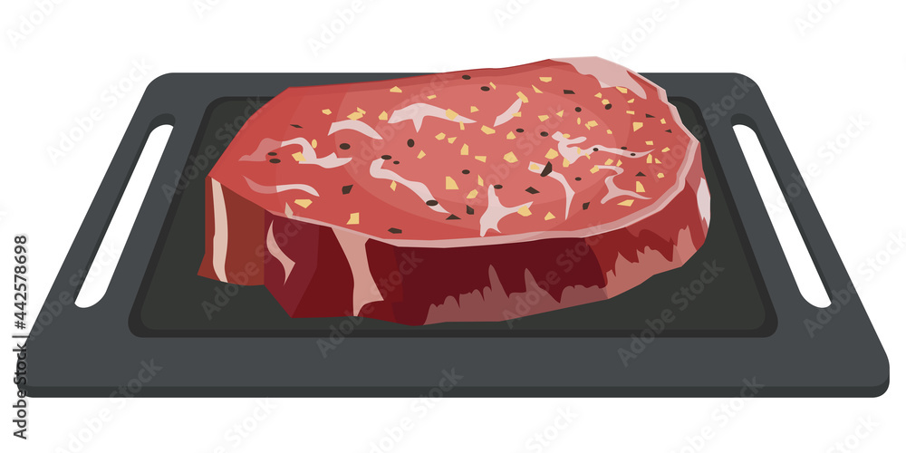 和牛ステーキのイラスト素材 キャンプ 鉄板 ベクター Stock Vector Adobe Stock 和牛ステーキのイラスト素材 キャンプ 鉄板 ベクター Stock Vector Adobe Stock
