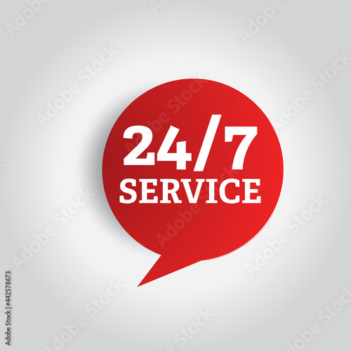 24 Hours a day service icon symbol vector eps 10