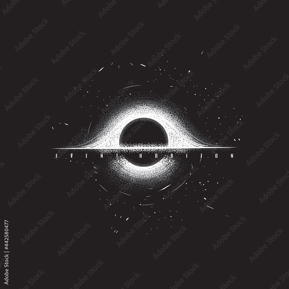 Foto Original monochrome vector illustration