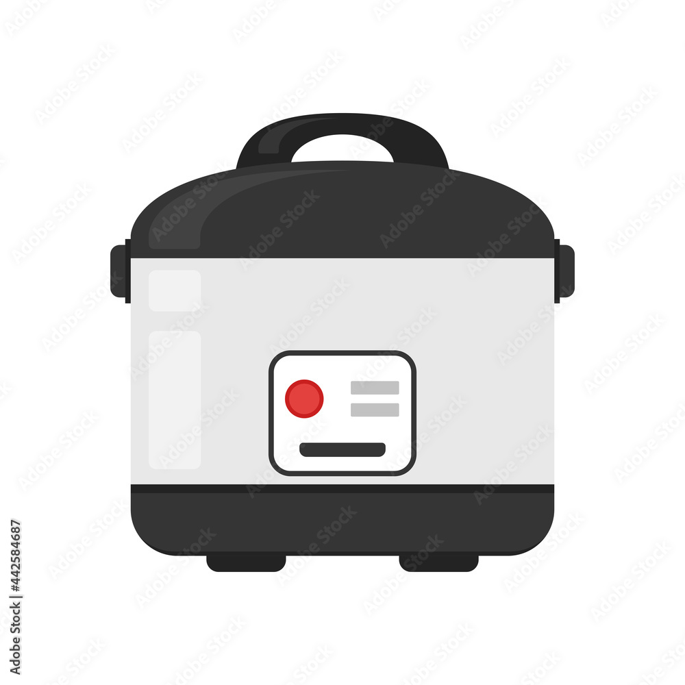 Rice cooker on white background. Rice cooker cartoon vector. symbol. Rice cooker on white background. Rice cooker cartoon vector. symbol.