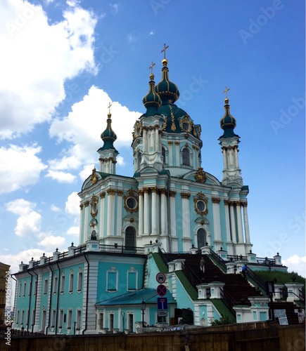 Iglesia ortodoxa en Kiev del siglo XVIII.