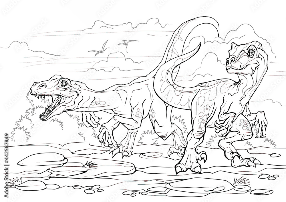 Dinosaur Coloring Pages - 1000 F 442587849 YiG7CRaL9cq4avqnsUWLbagW3vxyIVjA 