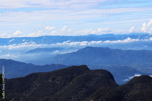 mountain and horizon meet together