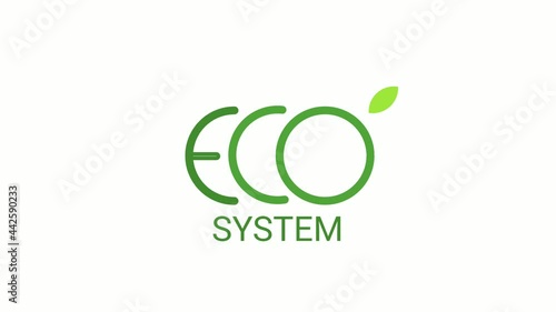 Animation design about ecosysem. For celebrating world environment day photo