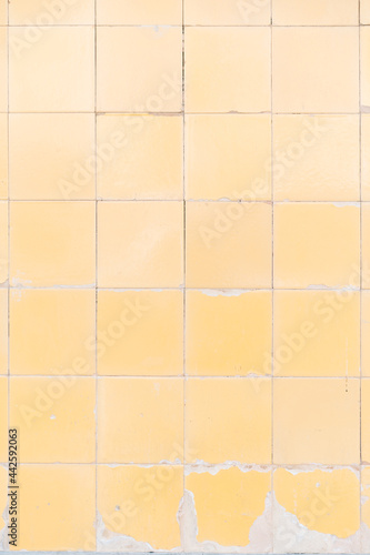 Yellow tile pattern background