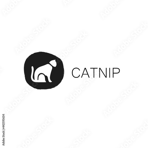 catnip logo design icon vector veterinary clinic pet store logo