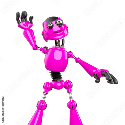 nice robot is dancing