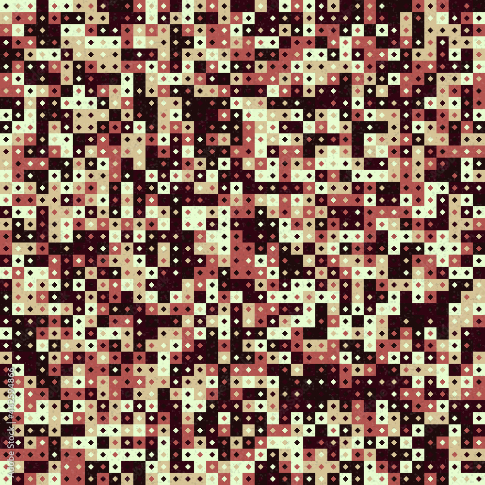 Fototapeta premium Abstract Geometric Pattern generative computational art illustration