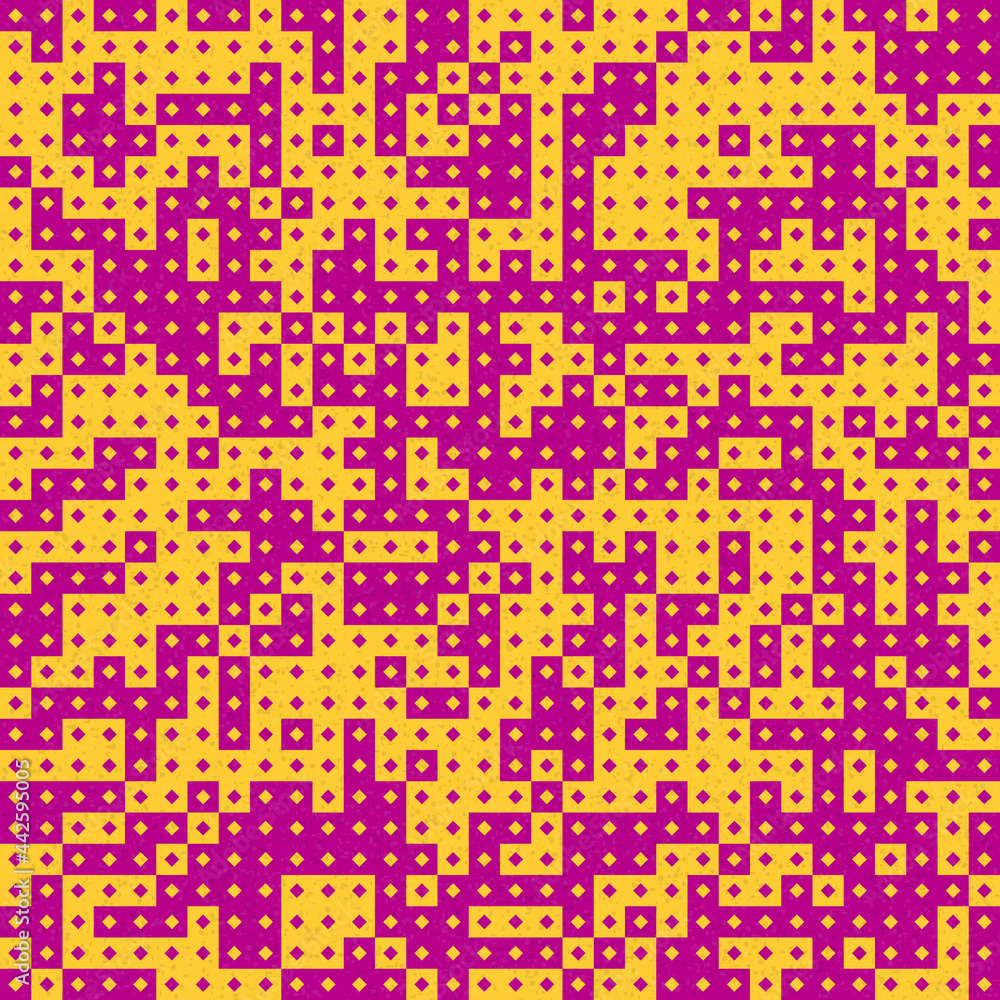 Fototapeta premium Abstract Geometric Pattern generative computational art illustration