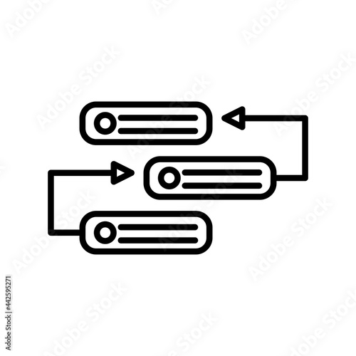 Backlog Vector Line Icon Design