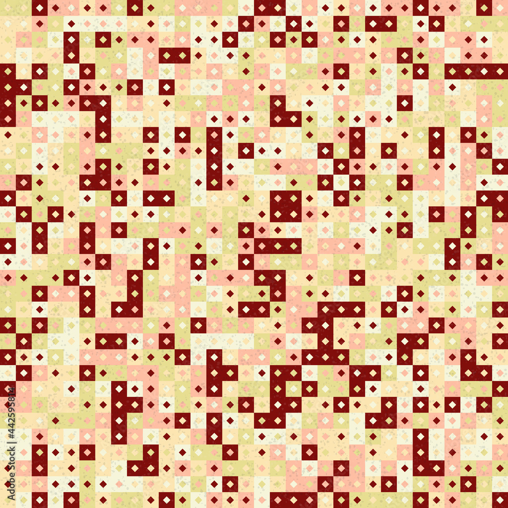 Fototapeta premium Abstract Geometric Pattern generative computational art illustration