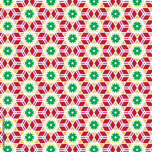 Beautiful abstract seamless colorful pattern. Use for greeting card, Cloth, Decoration invitation to a wedding, Birthday, Party and other Holidays. Arab, Indian ornament. Vector illustration. EPS 10