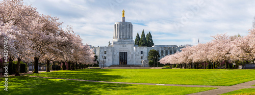 Oregon State Capital Building in spring photo