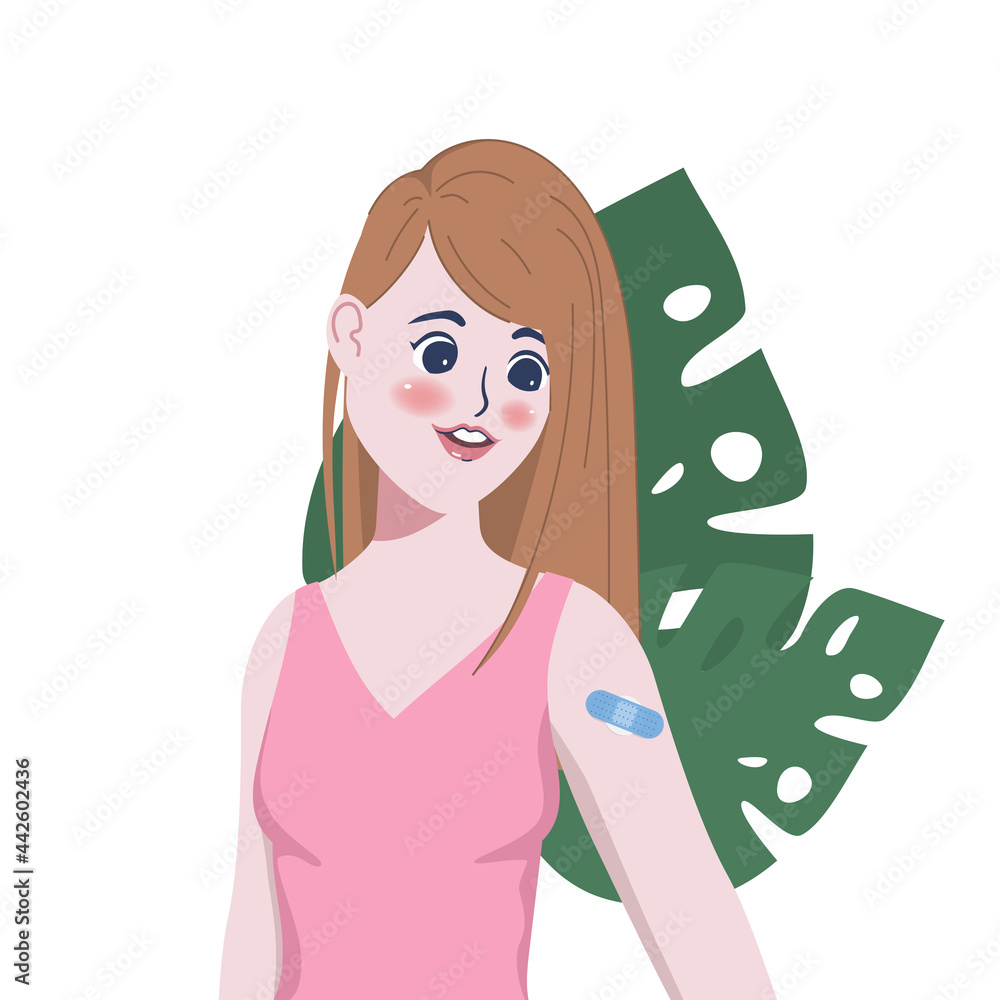 Young people get covid-19 vaccine to protected from virus. Young people get covid-19 vaccine to protected from virus.