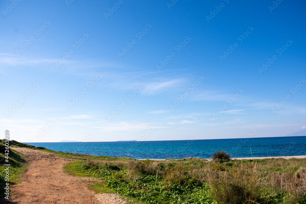 Antinioti West Beach in corfu island