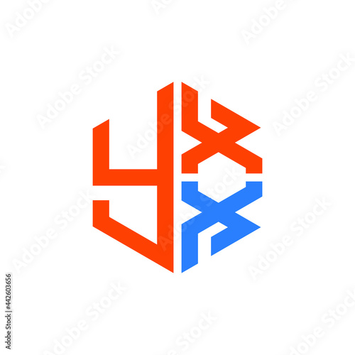 YXX logo YXX icon YXX vector YXX monogram YXX letter YXX minimalist YXX triangle YXX hexagon Circle Unique modern flat abstract logo design 