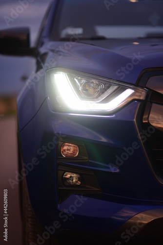headlight of modern prestigious car close up © zdravko