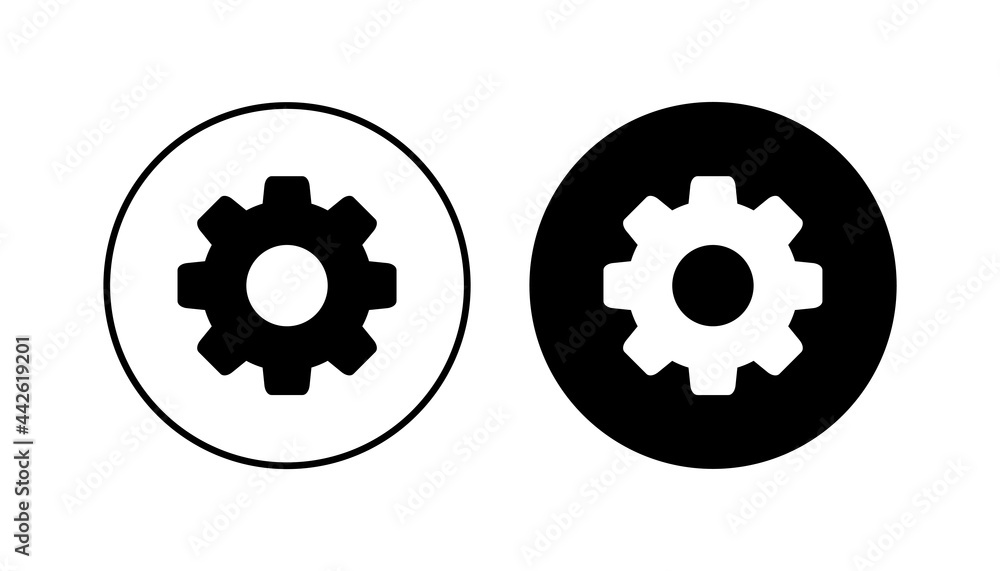 Setting Icon set. Cog Settings Icon Symbol Setting Icon set. Cog Settings Icon Symbol