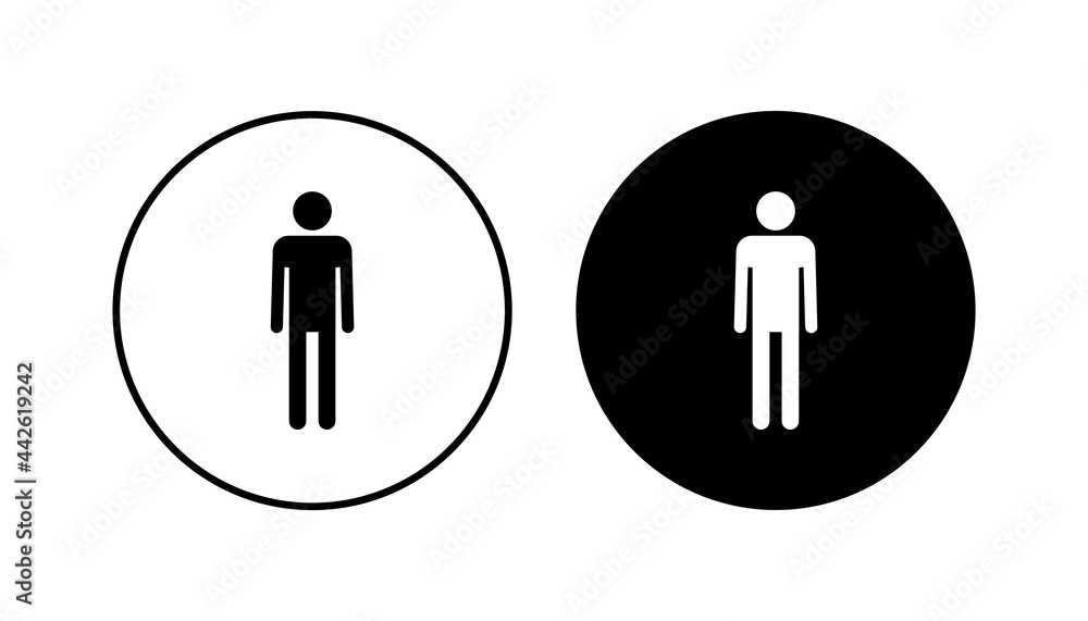 Man icon set. male icon vector. human symbol Man icon set. male icon vector. human symbol