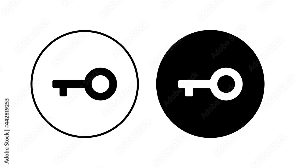 Key icon set. Key vector icon. Key symbol Key icon set. Key vector icon. Key symbol