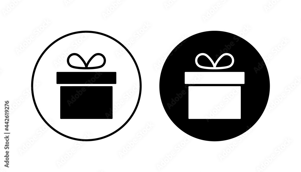 Fototapeta premium Gift icon set. gift vector icon. birthday gift