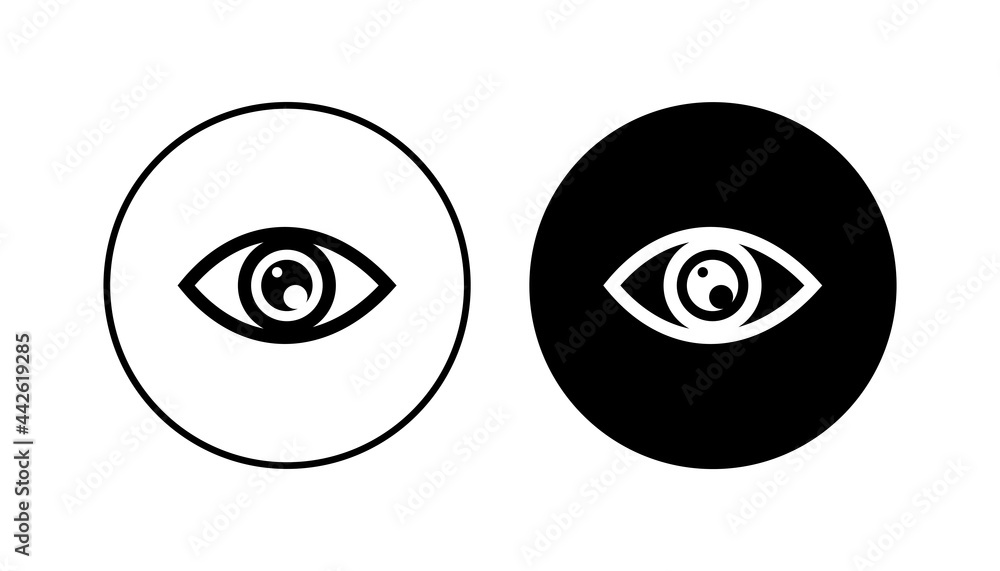 Eye icon set. Eye vector icon. Look and Vision icon. Eye icon set. Eye vector icon. Look and Vision icon.