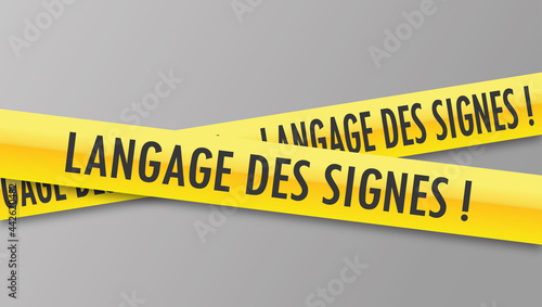 Logo langage des signes. photo