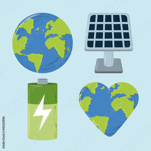 icon environment save planet