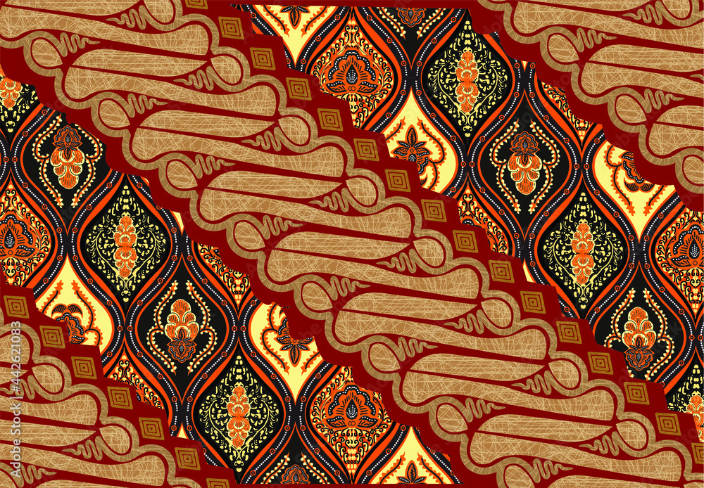 Batik Parang is one of the oldest batik motifs in Indonesia. Drawing a diagonal line from high to low diagonally intertwining symbolizes continuity Batik Parang is one of the oldest batik motifs in Indonesia. Drawing a diagonal line from high to low diagonally intertwining symbolizes continuity