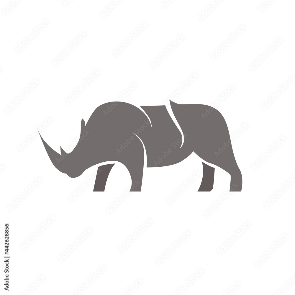 Rhino Horned Logo Design Vector Rhino Horned Logo Design Vector