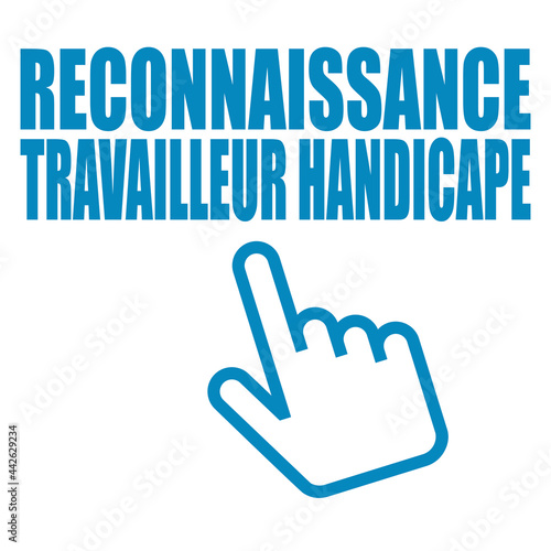 Logo reconnaissance travailleur handicapé.