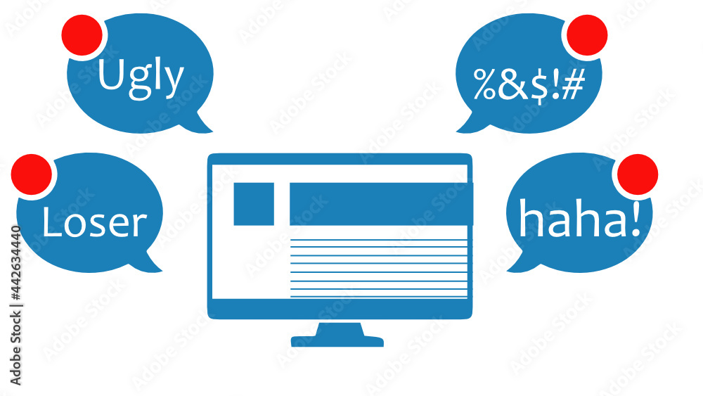 Cyberbullying blue Cyberbullying blue