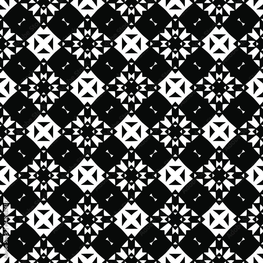 Seamless vector pattern in geometric ornamental style. Seamless vector pattern in geometric ornamental style.
